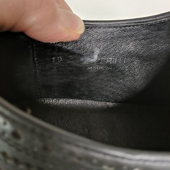 Creative Recreation X Barney's ZERILLI Black Wingtip Sneaker Will.I.Am Size 10 - Picture 9 of 10